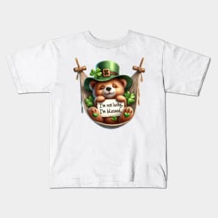 St Patricks Day Teddy Bear Kids T-Shirt